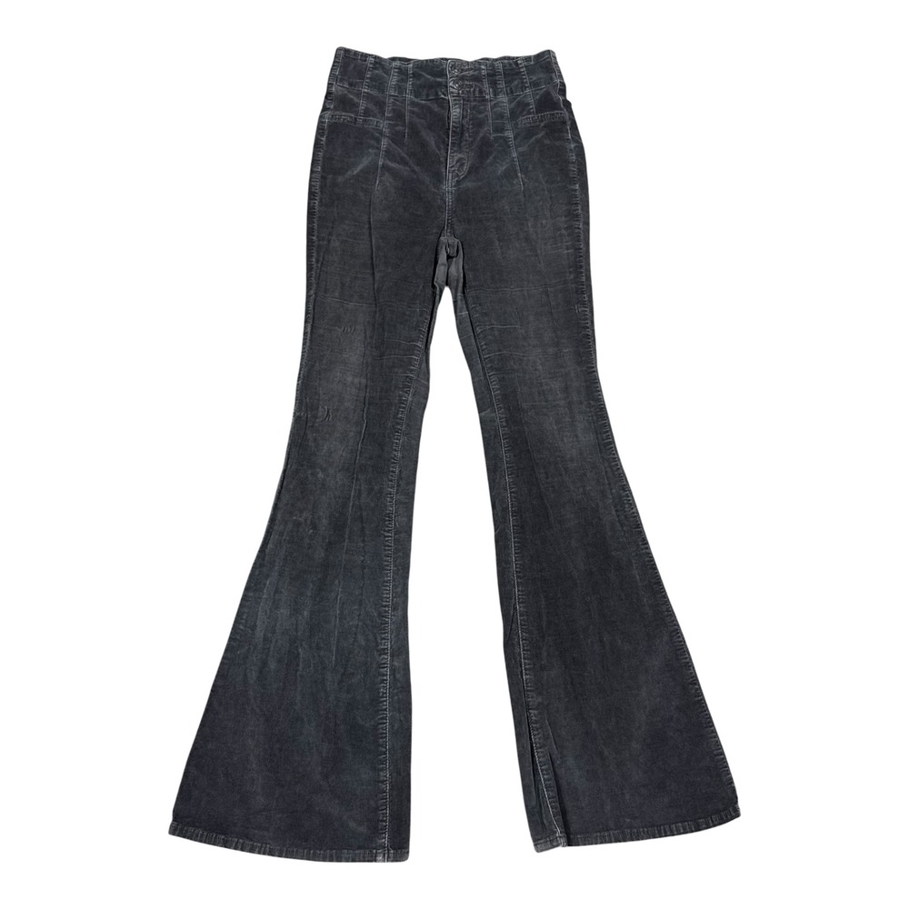 Free People‎ High Waisted Corduroy Flared Pants Women's 29 (FIts 28x32 5/8) FLAW